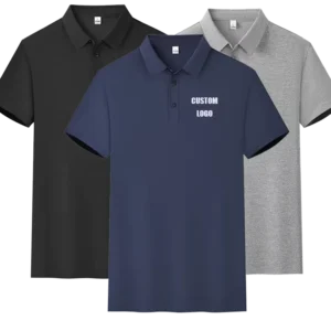 Breathable T shirt Custom Men’s T shirt Polo Shirt Men’s Custom Lapel Short Sleeve Men Office Shirt