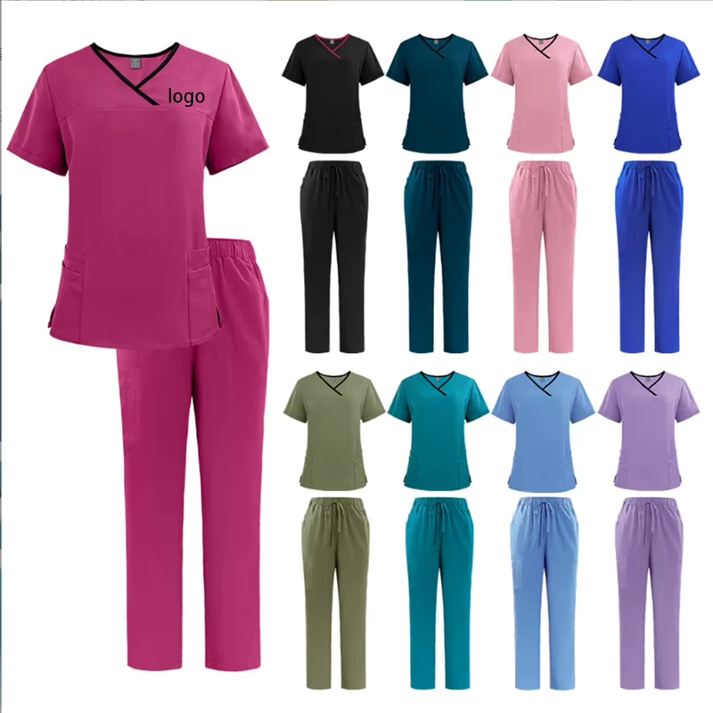 Breathable Women's Medical Uniform Separate Suits