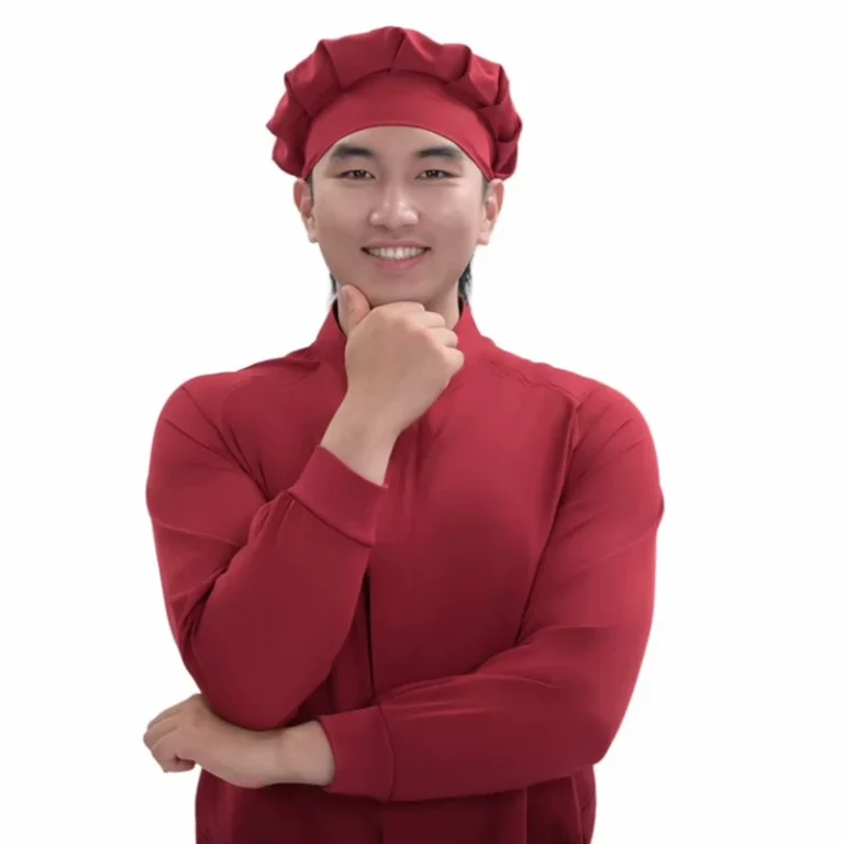 Burgundy-Polyester-4-Way-Stretch-Mushroom-Chef-Hat-120gsm