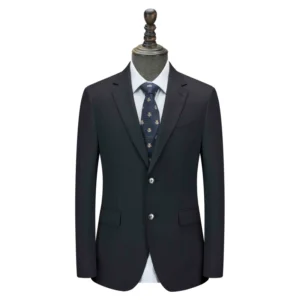 Business Formal Men Slim Fit Breathable Italian Style Double Breasted Plus Size Custom High Quality Wool Suit Low MOQ