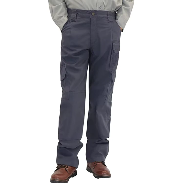 CAT2-EN-ASTM-Certified-Cotton-Flame-Resistant-Cargo-Pants-for-Electricians