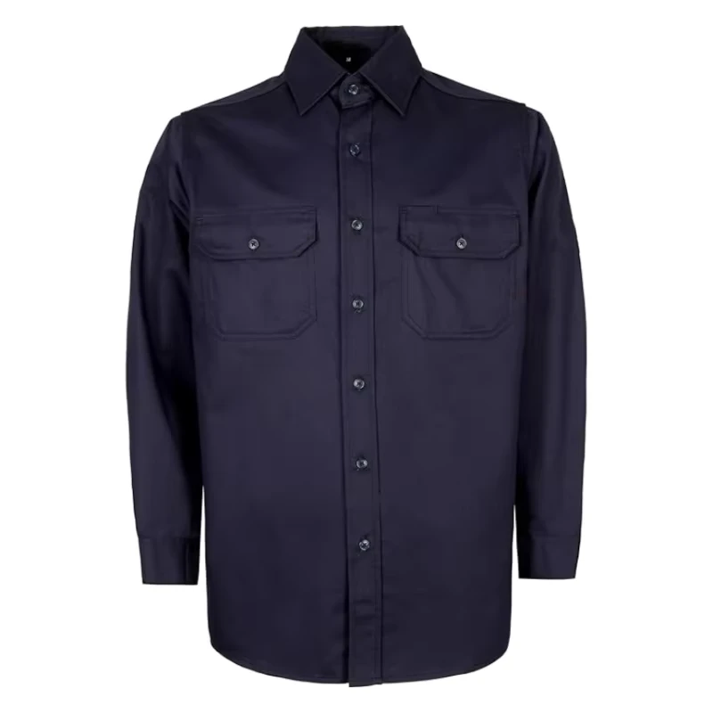 CAT2 Fire Retardant Top FRC Clothing Arc Flash Safety FR Shirt Cotton Shirts 2 Uniform Electric FRKNIT FRC0801 7.5OZ Regular Fit
