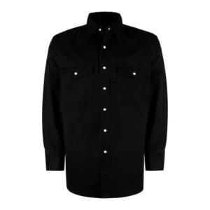 CAT2 Safety Flame Retardant FRC Woven Men’s Welding Shirt 7.5OZ NFPA2112 Pearl Button Cuffs FR Shirt