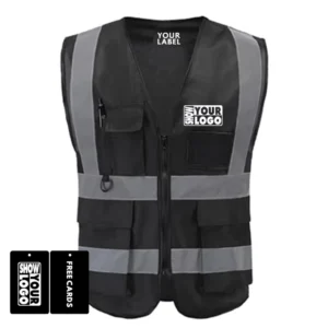 CB178-ZCKD Hi-Vis Construction Safety Vest Solid Color Reflective Breathable Workwear