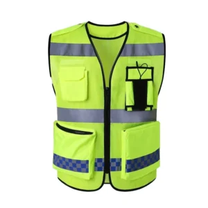 CE ANSI EN 471 CLASS 2 Reflective Safety Vest for Security Man