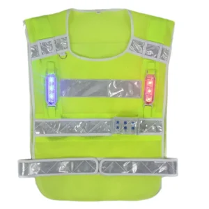 CE ANSI EN 471 Class 2 Hi-Vis Safety LED Vest