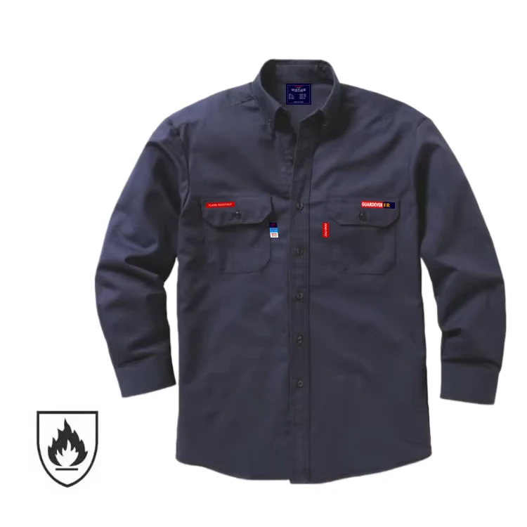 CE-Certificate-Custom-Logo-Welding-CAT-2-FR-Button-up-Fire-Proof-Shirt