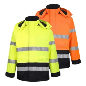 CE Certificate High Visibility Miner Waterproof Winter Reflective Safety Jacket Hivis Construction Clothing Hi Vis Workwear