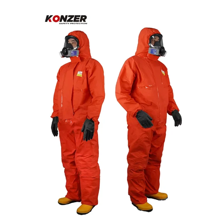 CE-Certified-Disposable-Antistatic-En14116-Flame-Retardant-Type-3-4-Orange-Coverall-for-Railways-and-Mining