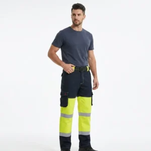 CE Certified EN ISO 11612 EN 1149 5 Multi Norm Inherent FR Work Pants Anti static Hi Vis Arc Flash Protective Safety Trousers