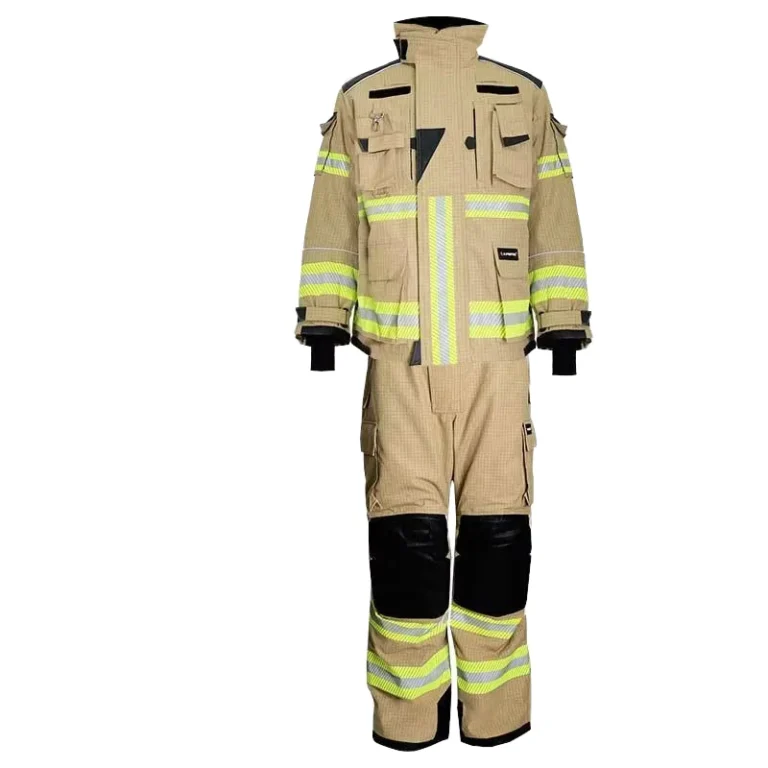 CE-Certified-Firefighter-Work-Suit-Set-PBI-Fabric-Full-Body-Flame-Resistant-Protective-Clothing-European-Standard