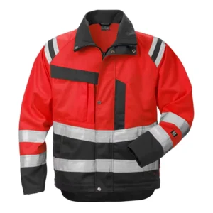 CE Class 3 Winter Thermal Jacket With High Visibility Hi Vis Waterproof Work Reflective Safety Clothing Protective PE Material