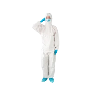 CE Comfortable TYPE 5 6 Protective Disposable Coverall Against Chemicals Fr Primary Coverall Made of Microporous Material