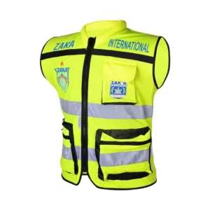 CE EN20471 Certified Hi Vis Reflective Fluorescent Mesh Breathable Polyester Safety Vest with Custom Logo Free Sample Available