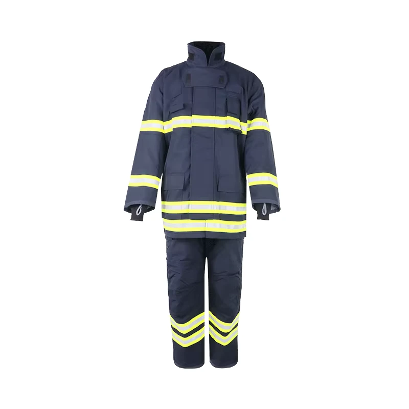 CE EN469 Fireproof Firefighter Jacket and Pants Uniform
