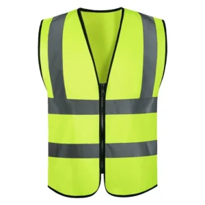 CE EN471 Class 1 ANSI Class 3 High Visibility Fluorescent Orange and Green Waterproof Polyester Reflective Vest