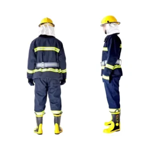 CE Safety PTFE Reflective Waterproof Firefighting Retardant Clothing Workwear Coverall With Anti static Fire Proof Suit Uniform