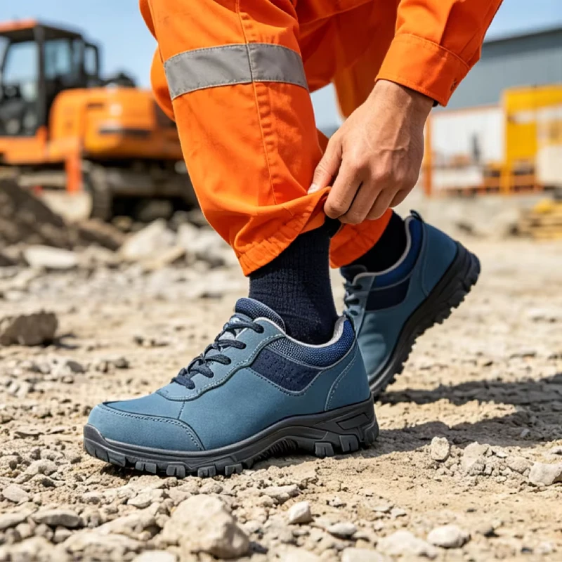 CE Safety Shoes Low Cut Steel Toe Anti-Slip Oil Resistant Anti-static Work Footwear for EU US Supermarket