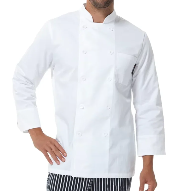 CHECKEDOUT-RTS-Men-Chef-Uniform-Food-Service-Cook-Jacket-Coat-Solid-Kitchen-Uniform