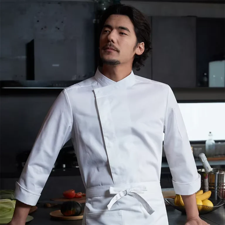 CHUYibang-Mens-Breathable-Long-Sleeve-Summer-Work-Tops-Catering-Chef-Suit-for-Kitchen-Restaurant-Hotel-Canteen-Twill-Uniforms