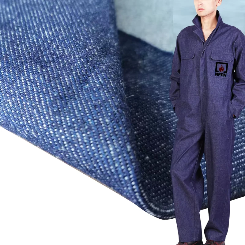 CM15OZ Dyed Twill FR Denim Flame Retardant Fabric