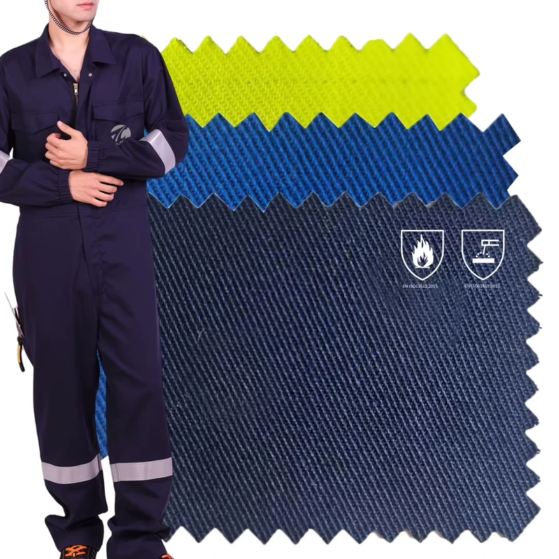 CP350AS Dyed FR Anti-static Arcproof Flame Retardant Fabric for Workwear Uniform