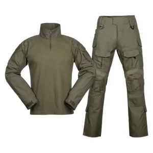 Camouflage Ripstop Tactical Shirt and Pants Combat Uniform, G3 Green