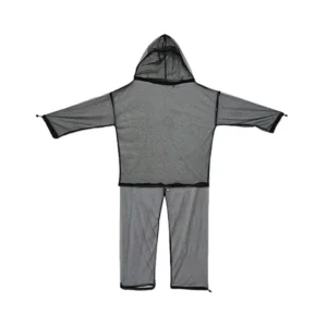 Camping No-See-Um Mesh Mosquito Suit with Hood Outdoor Bug Protection Men and Women XL