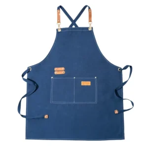 Canvas Kitchen Barista Apron for Men and Women, Grill Restaurant Bar Cafe Beauty Salon Uniform