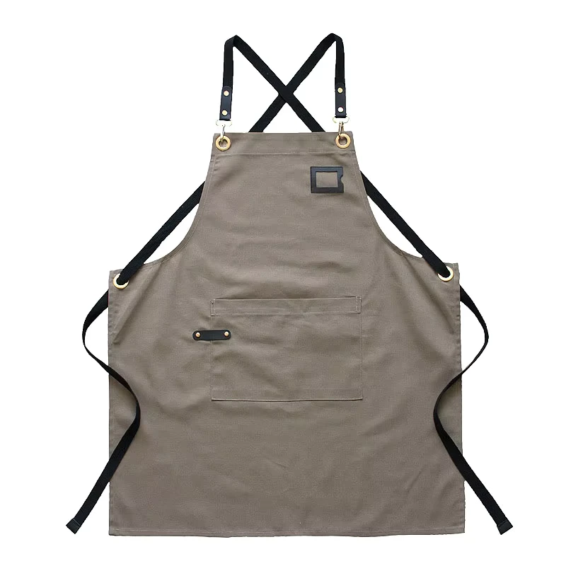 Canvas Men Women Kitchen Chef Baking Pockets Adult Bib Apron Waterproof