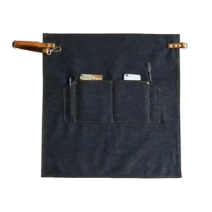 Canvas Sleeveless Bib Apron Set for Milk Tea Coffee Hotpot Restaurant Cleaning