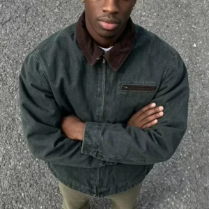 Car Jacket Winter Work Jackets Carpenter Detroit Canvas 1.1 Fleece Waterproof Breathable Eco Friendly With LOGO