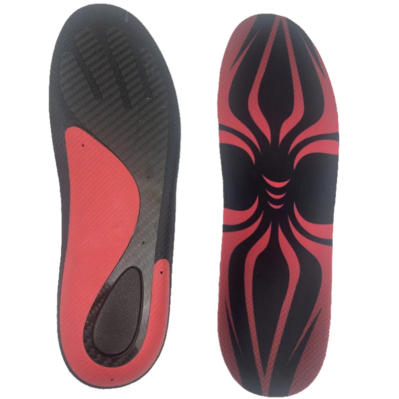 Carbon Fiber Arch Support Insoles Shock Absorption Foot Protection