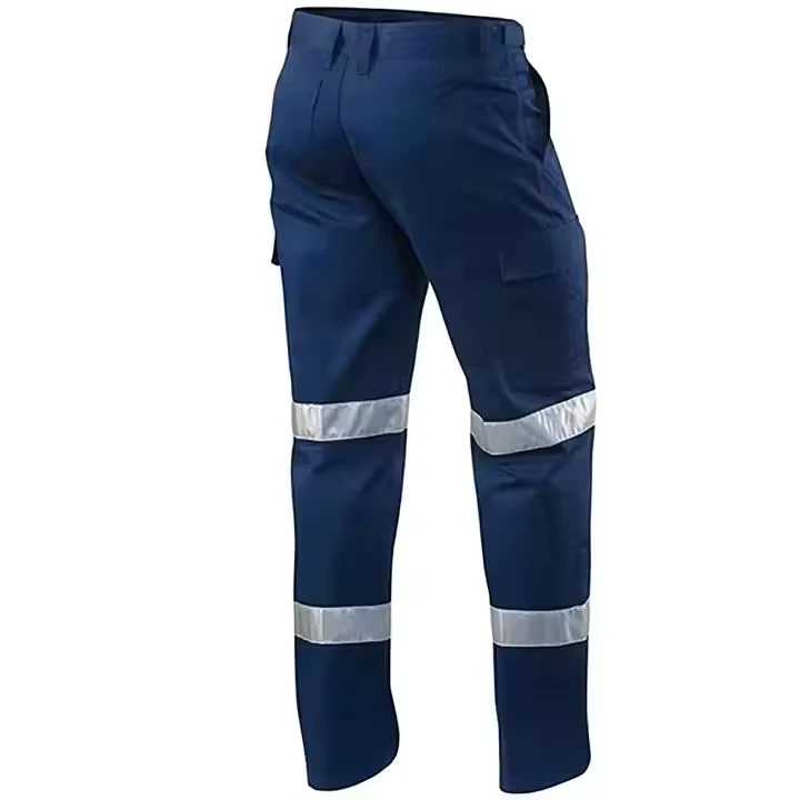 Cargo Work Pants Trousers Plus Size Mens Casual Pants High Visibility Reflective Tape Work Wear Safety