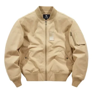 Casual Black Unisex Men’s Cross-Border Supply Factory Direct Sales Flight Jacket