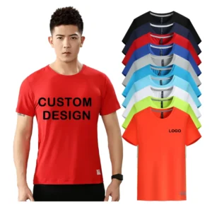 Casual Ice Silk Starry T Shirts Crew Neck 89% Polyester 11% Spandex Silk Screen Knitted Solid Quick Dry Breathable 180g
