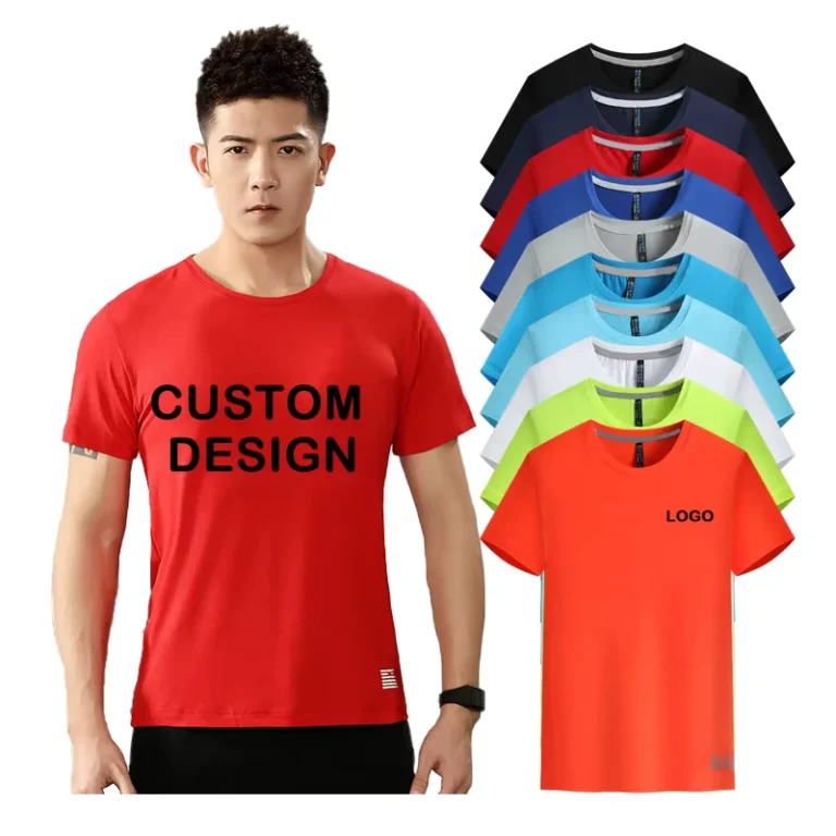 Casual-Ice-Silk-Starry-T-Shirts-Crew-Neck-89-Polyester-11-Spandex-Silk-Screen-Knitted-Solid-Quick-Dry-Breathable-180g