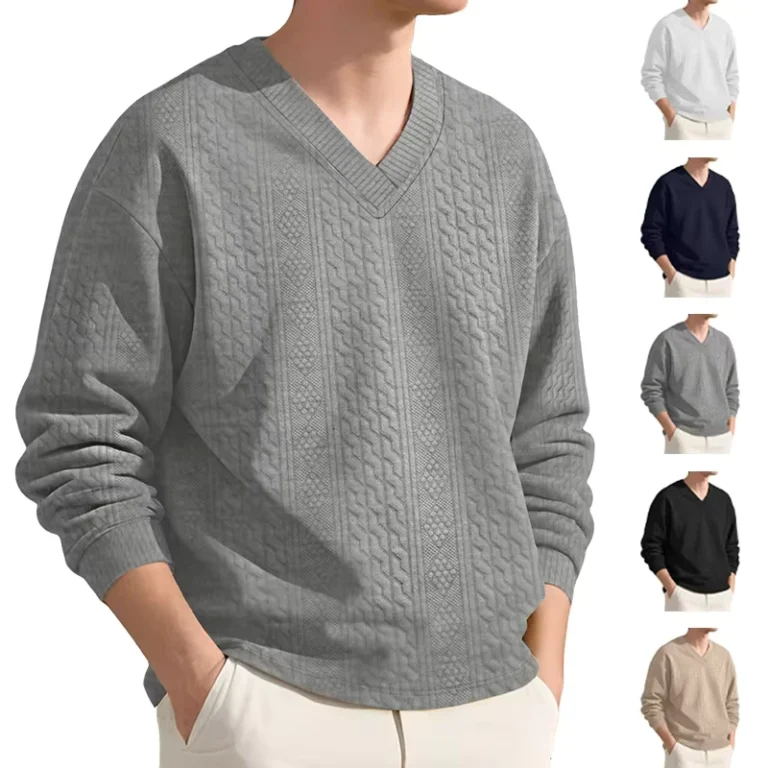 Casual-Jacquard-Knitted-Sweater-Mens-Autumn-Loose-Long-Sleeve-Sweatshirt-T-shirt-Pullover-Trendy-Top