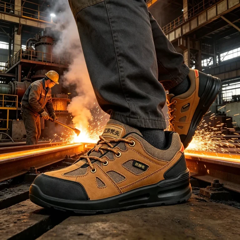 Casual-Sport-ESD-Safety-Shoes-Nubuck-Mesh-Shock-Absorbing-Footwear