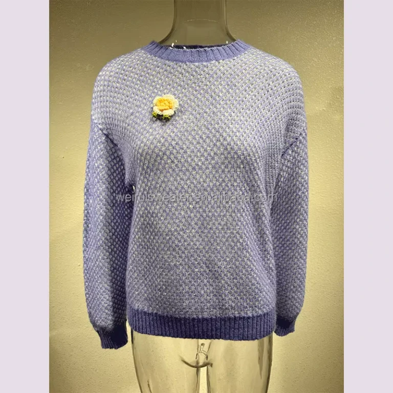 Casual-Womens-Sweater-with-Front-Logo-Design-Thick-Knit-for-Winter-Comfort