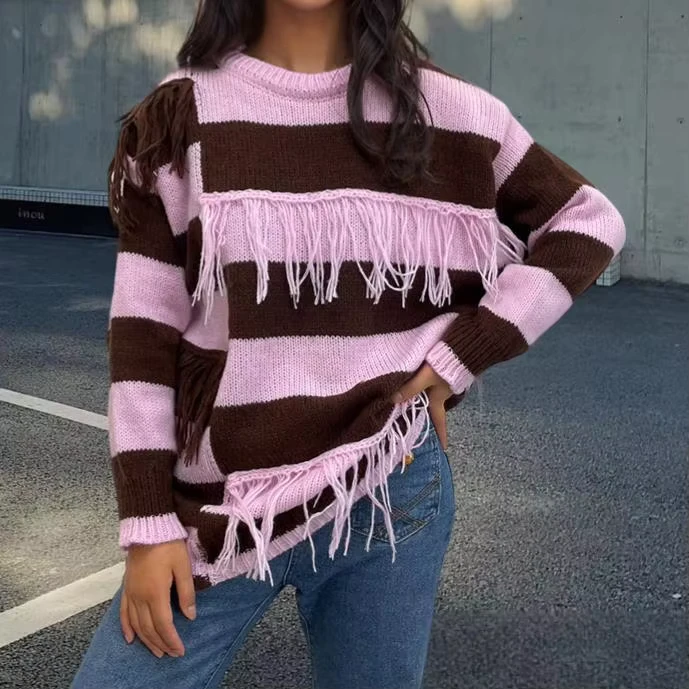 Casual-and-Fashionable-Pure-Girls-Sweater-Loose-Plush-Knitted-Warm-Womens-Sweater-Manufacturer-Mixed