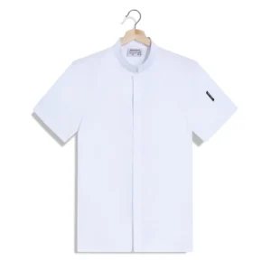 Chef Cooking Work Clothes Unisex Short Sleeve Summer Customizable Restaurant Chef Jacket Uniform Lightweight and Breathable