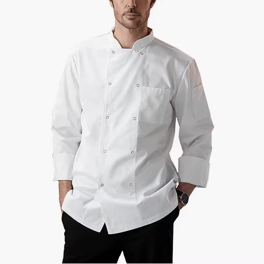 Chef-Jacket-Unisex-Mens-Short-Sleeve-Classic-Chef-Coat-with-Traditional-Buttons