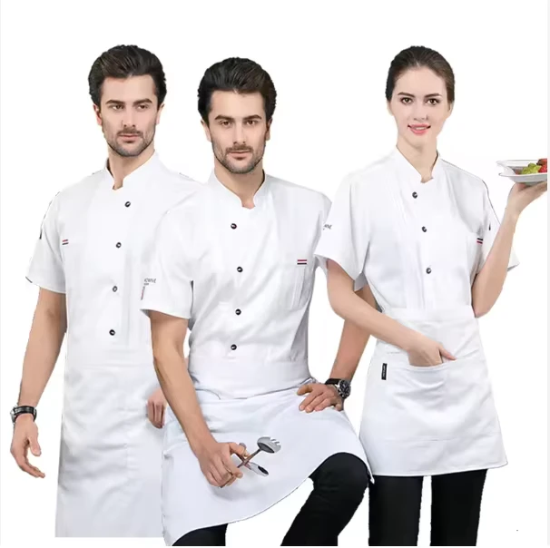 Chef-Work-Uniform-Hotel-Housekeeping-Uniform-Unisex-Soft-Breathable-Coverall