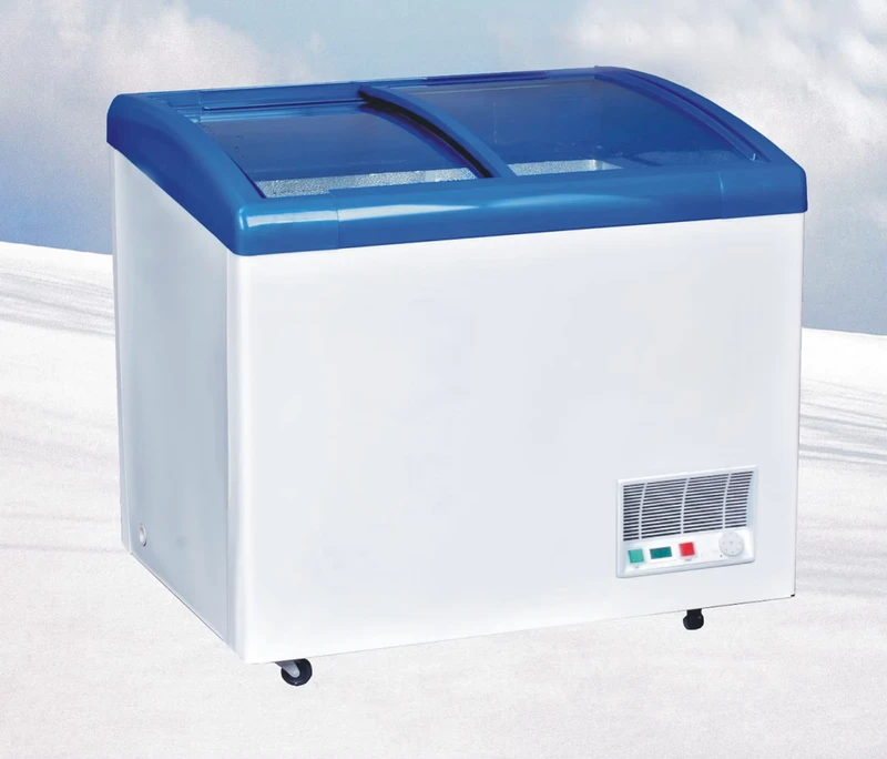 Chest Freezer Ice Cream Frozen Ark Glass Door
