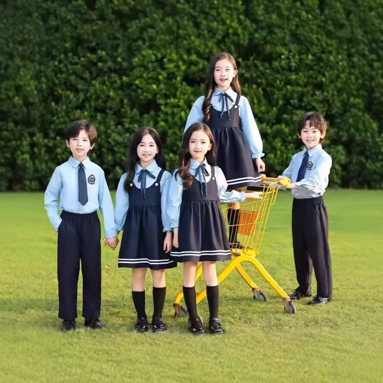 Childrens-Elementary-School-Uniform-Sets-Spring-Autumn-Cotton-for-Boys-and-Girls
