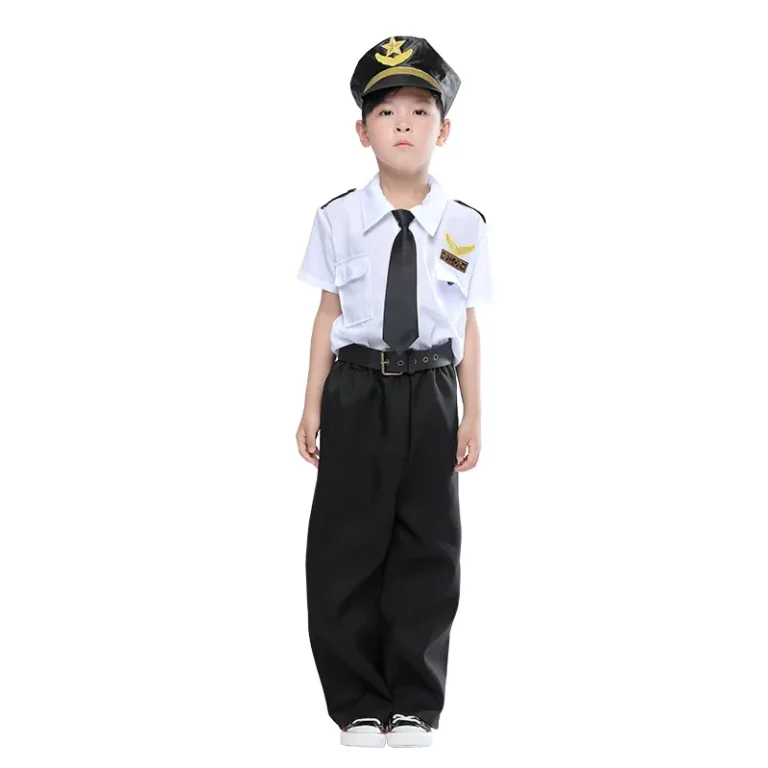 Childrens-Pilot-Costume-Set-with-Captains-Hat-Polyester