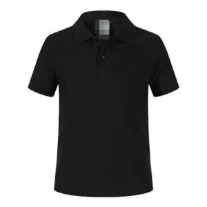 Children’s Summer Solid Color 100% Cotton 220G High End Short Sleeved POLO Shirt OEM Logo Customized T shirt