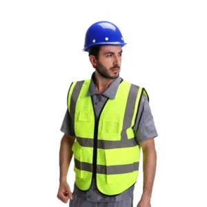 China Factory High-Visibility Yellow Reflective Safety Vest