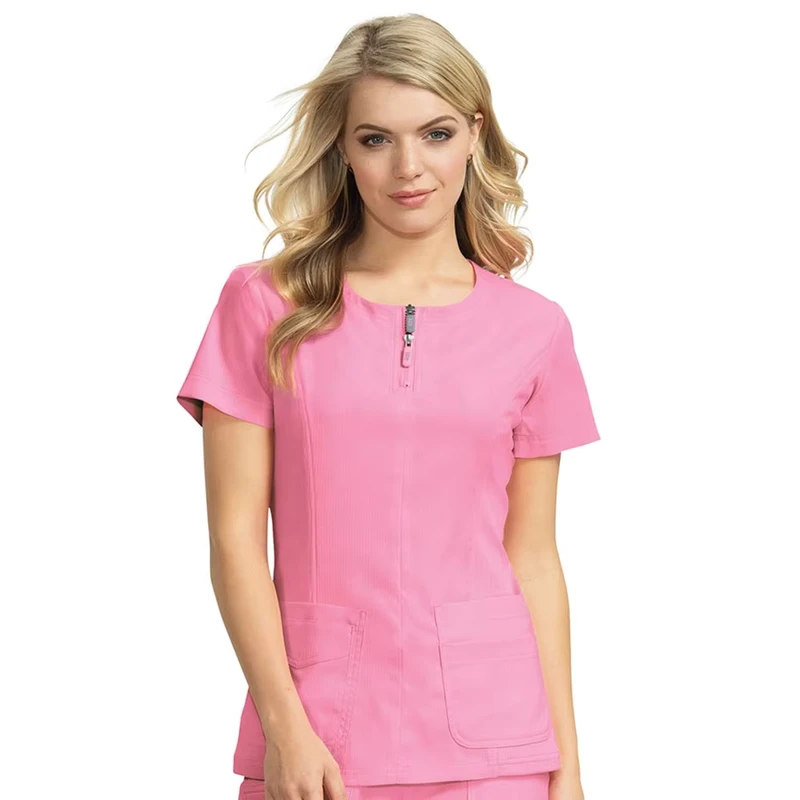 China Factory Polyester Fashionable Nurse Uniform Designs